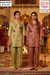 1554 By Ossm Style Roman Glass Hand Work Co Ord Set 